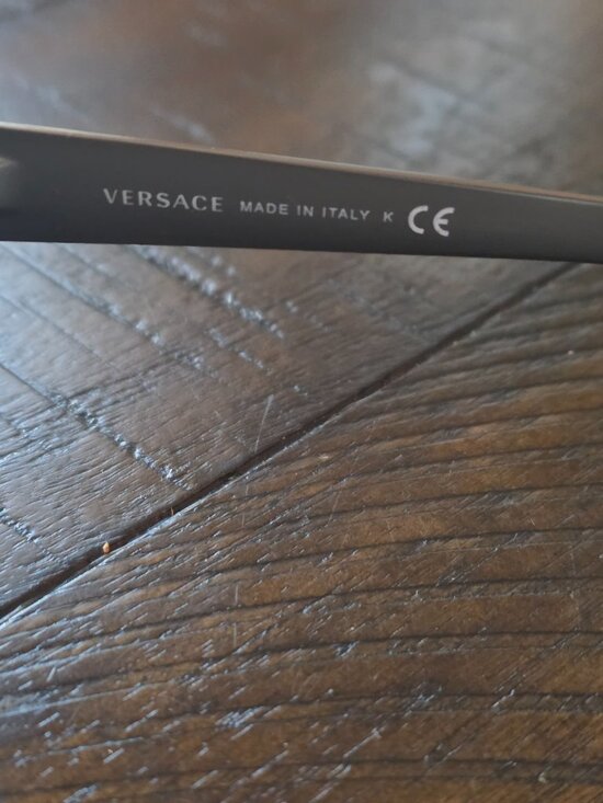 Versace Clear Frame Sunglasses with Gray Lenses main image 5